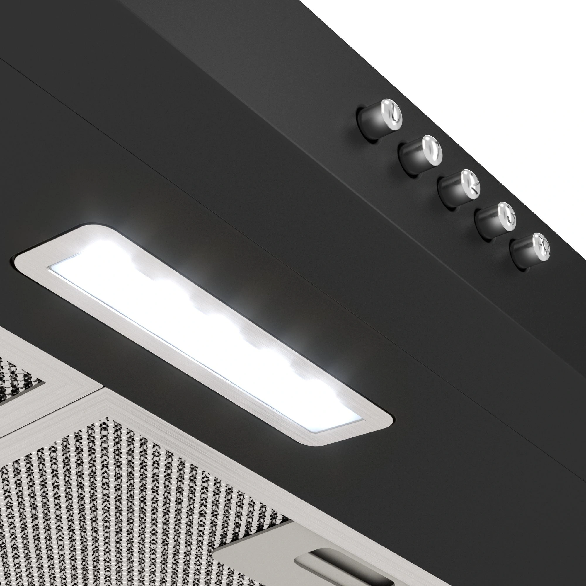 Вытяжка козырьковая Elikor Eco ONE 60 BK черный управление: кнопочное — миниатюра 9