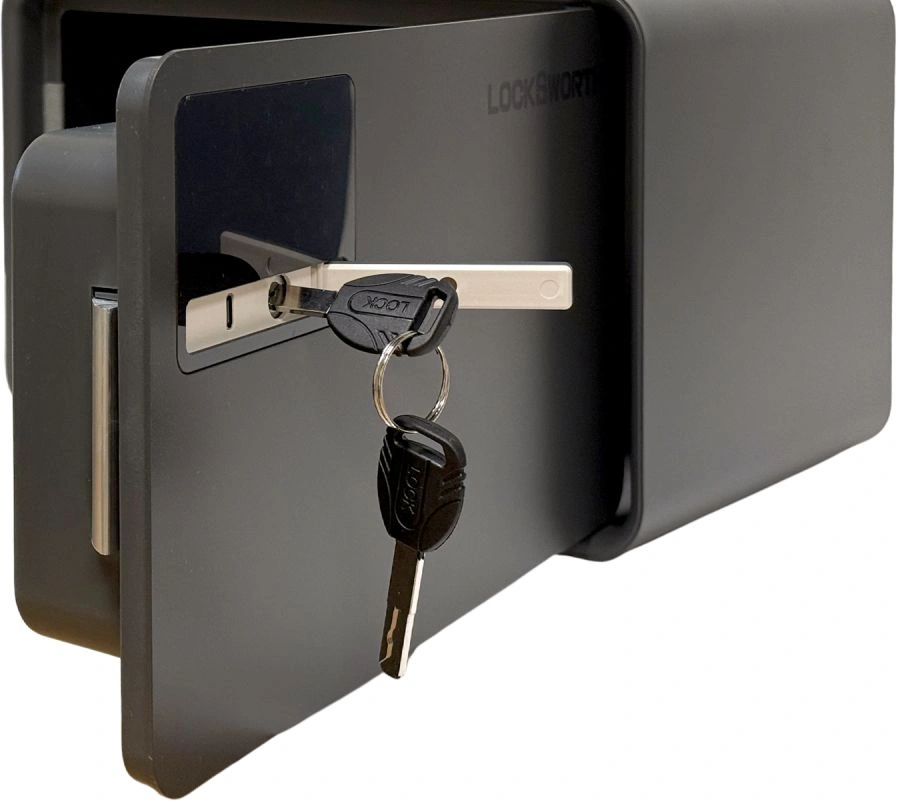 Сейф мебельный LockSworth VS4523-BK взломостойкий встраиваемый 200x310x200мм электронный/ключевой — миниатюра 10