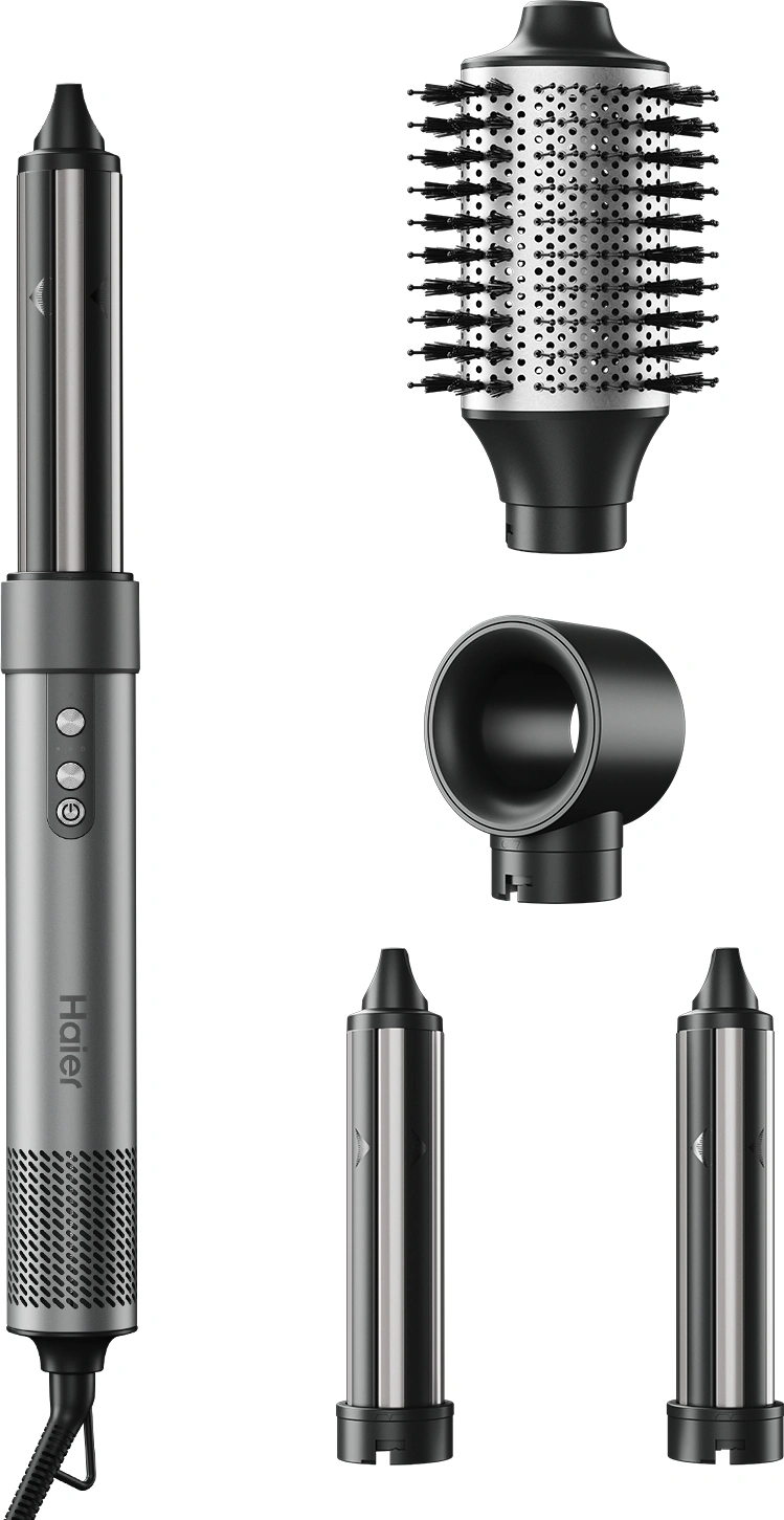Мульти-Стайлер Haier HHS-602 1400Вт графитовый макс.темп.:90С покрытие:керамическое (FZ000VD00RU) — фото 1