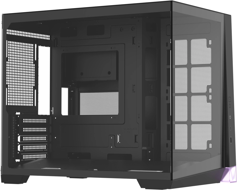 Корпус Formula Crystal Z4M черный без БП mATX 9x120mm 1xUSB3.0 audio bott PSU — миниатюра 5