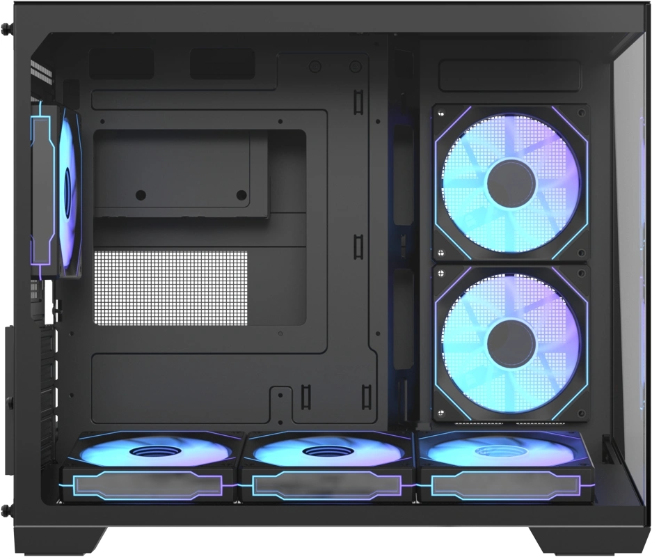 Корпус Formula Crystal Z4M черный без БП mATX 9x120mm 1xUSB3.0 audio bott PSU — миниатюра 7