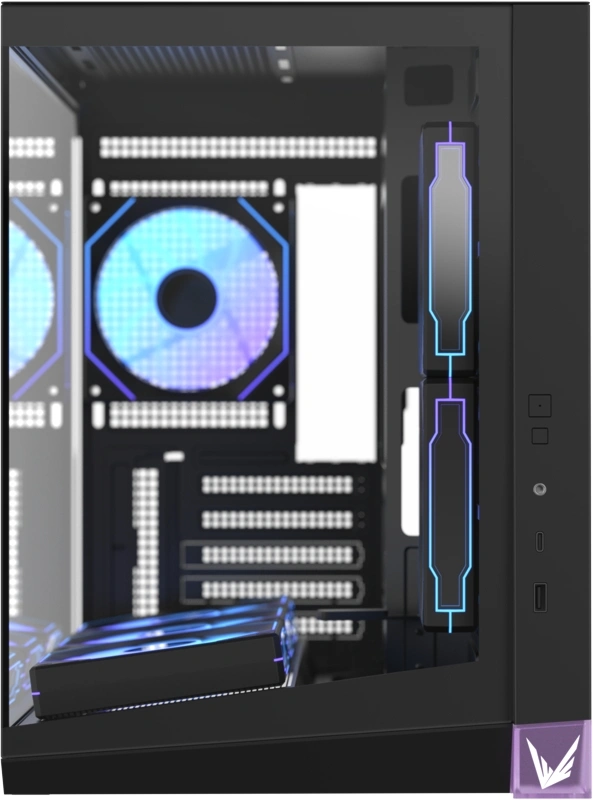 Корпус Formula Crystal Z4M черный без БП mATX 9x120mm 1xUSB3.0 audio bott PSU — миниатюра 8
