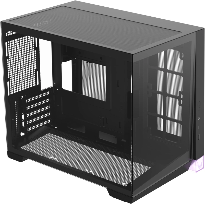Корпус Formula Crystal Z4M Plus черный без БП mATX 3x120mm 1xUSB3.0 audio bott PSU — миниатюра 3
