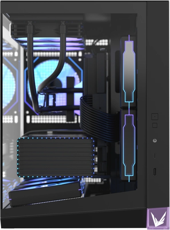Корпус Formula Crystal Z4M Plus черный без БП mATX 3x120mm 1xUSB3.0 audio bott PSU — миниатюра 10
