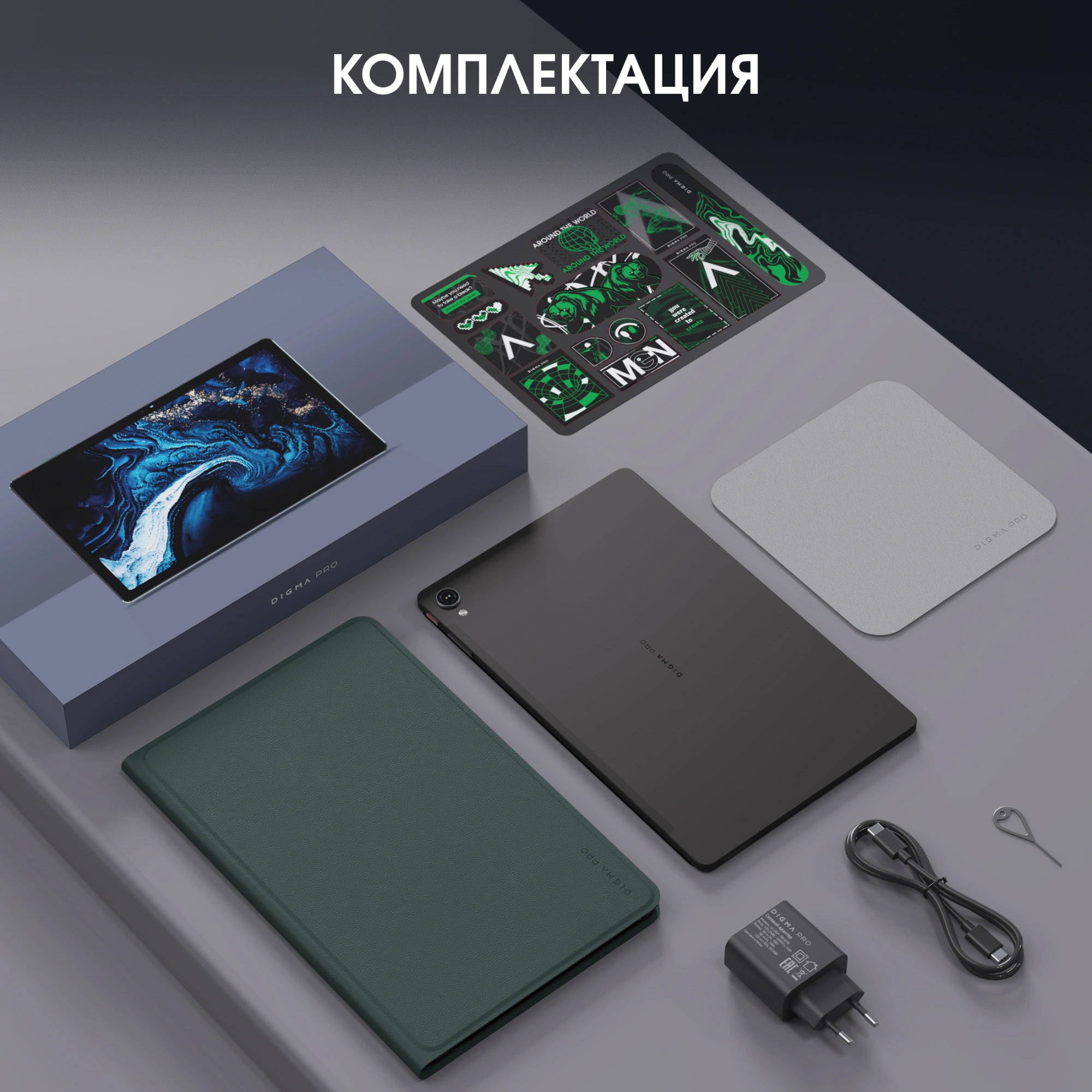 Планшет Digma Pro Pulse T606 (1.6) 8C RAM6Gb ROM128Gb 10.4" In-Cell 2000x1200 4G Android 15 графит 13Mpix 5Mpix BT WiFi microSD 128Gb 7000mAh 500hrs — миниатюра 26