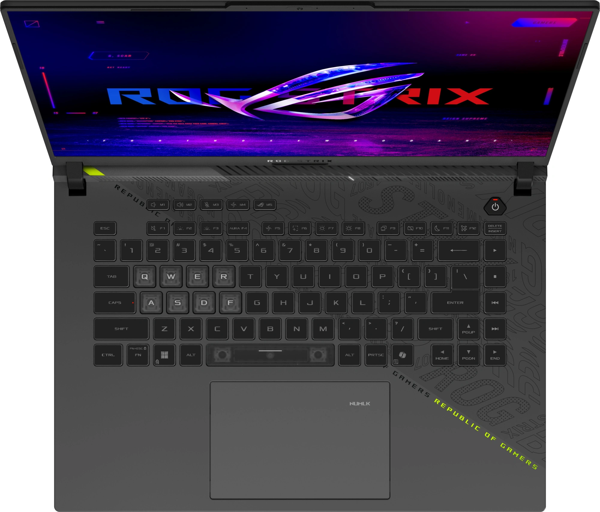 Ноутбук Asus ROG Strix G16 G614PP-TS206 Ryzen 9 8940HX 32Gb SSD512Gb NVIDIA GeForce RTX 5070 8Gb 16" IPS WQXGA (2560x1600) без ОС grey WiFi BT Cam (90NR0L68-M009F0) — миниатюра 5