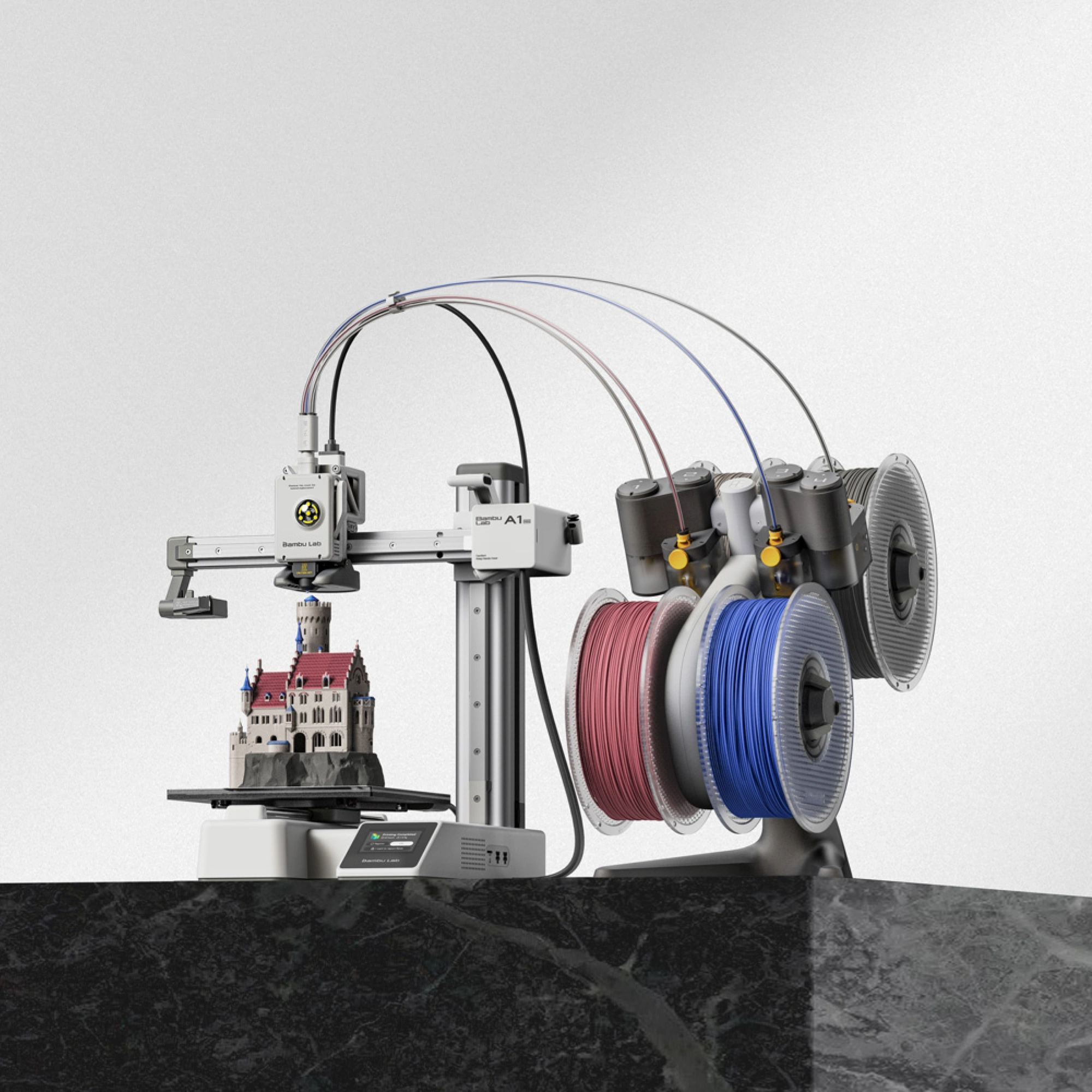 Принтер 3D Bambu Lab A1 Mini Combo 180x180x180мм PLA/PETG/Flex 20мкм — миниатюра 3