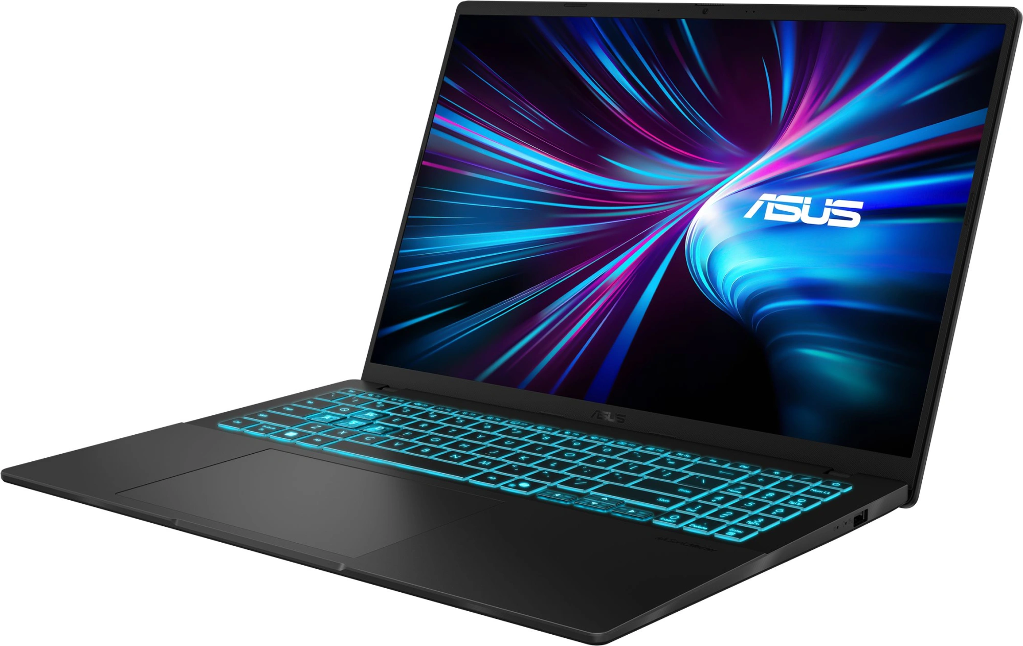 Ноутбук Asus V16 V3607VM-TK207 Core 5 210H 32Gb SSD512Gb NVIDIA GeForce RTX 5060 8Gb 16" IPS WUXGA (1920x1200) без ОС black WiFi BT Cam (90NB16K1-M00FT0) — миниатюра 4
