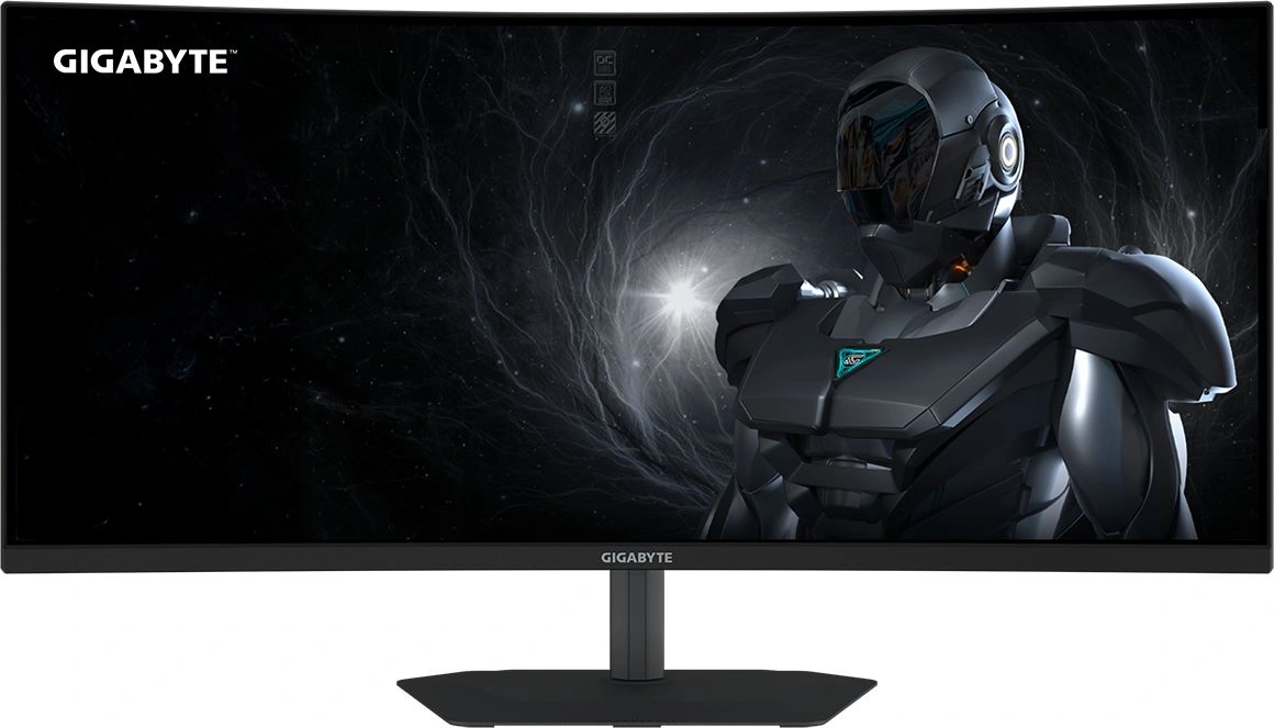 Монитор Gigabyte 34" G34WQC2 EK черный VA LED 21:9 HDMI M/M матовая HAS Piv 4000:1 450cd 178гр/178гр 3440x1440 200Hz FreeSync Premium DP WQ 7.36кг — миниатюра 2