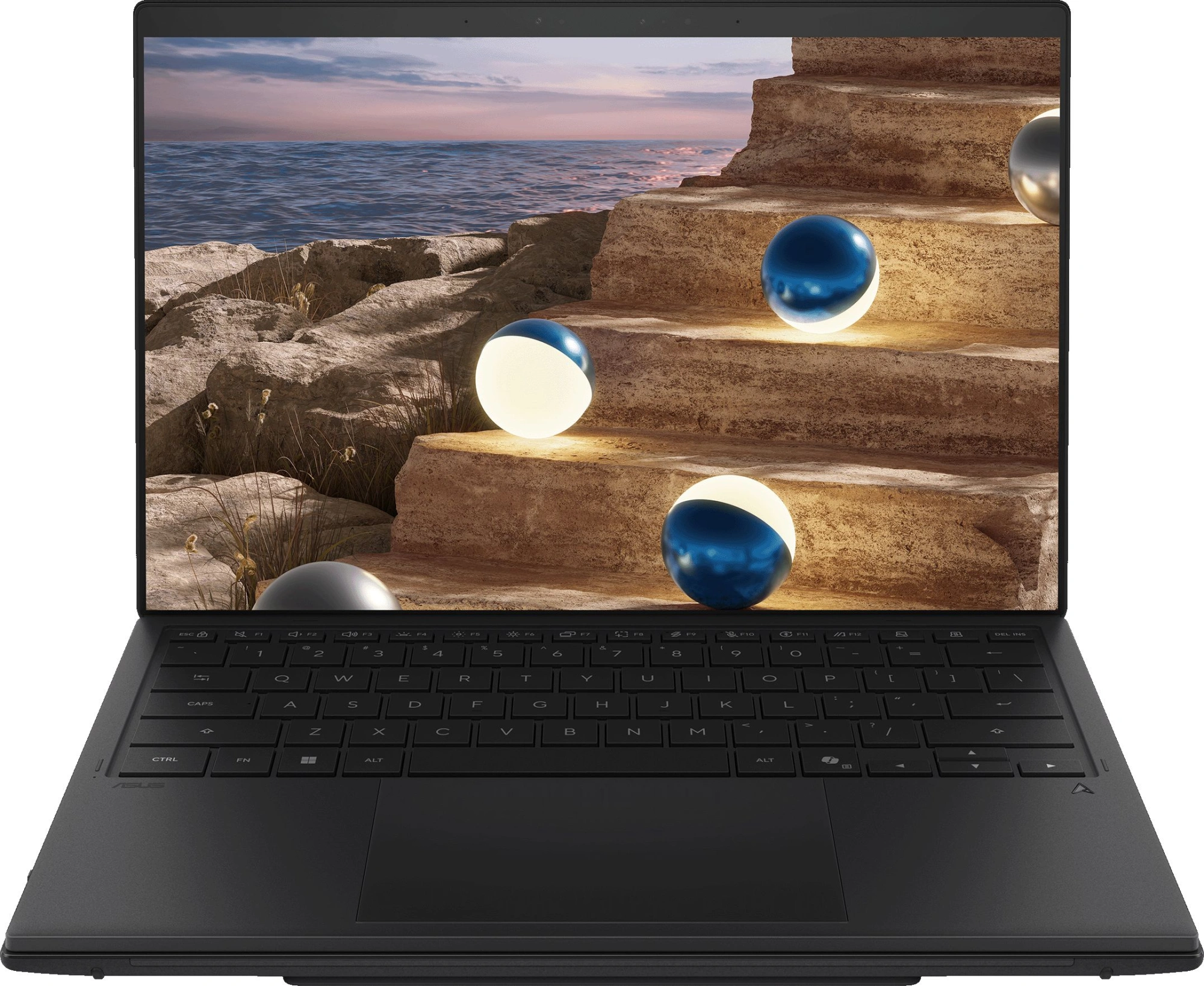 Ноутбук Asus ZenBook Duo UX8407AA-SN426X Core Ultra X7 358H 32Gb SSD1Tb Intel Arc B390 14" OLED Touch 3K (2880x1800) Windows 11 Pro grey WiFi BT Cam (90NB16V1-M00P90) — миниатюра 2