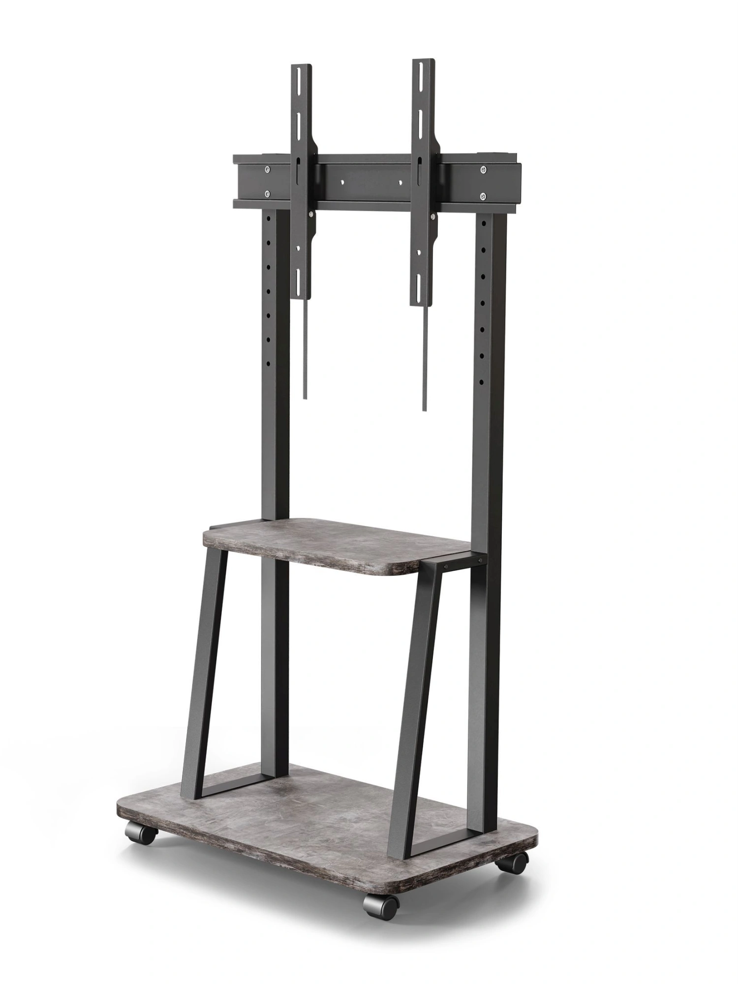 Стойка для телевизора Holder PR-108 черный/керамика 32"-65" макс.40кг напольный мобильный — фото 1