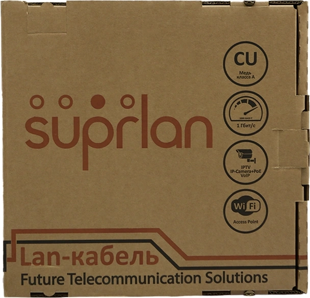 Кабель сетевой информационный Suprlan Six 01-0316-1 кат.6 U/UTP 4 пары 23AWG PVC внутренний 305м серый — миниатюра 3