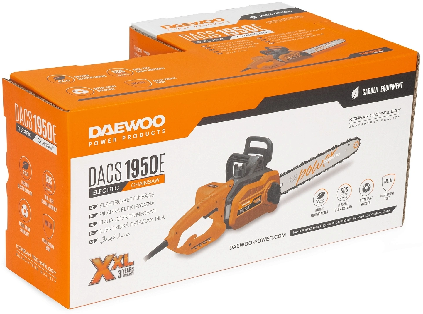 Цепная пила Daewoo DACS 1950E от сети 1850Вт дл.шины:14" (35cm) — миниатюра 12