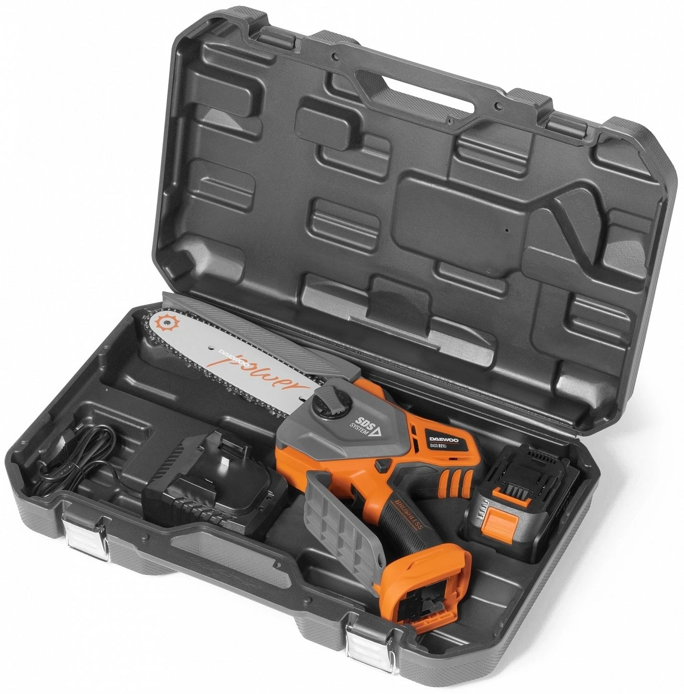 Цепная пила Daewoo DACS 821Li SET аккум. дл.шины:8" (20cm) 1аккум. 5Ач ЗУ — миниатюра 11