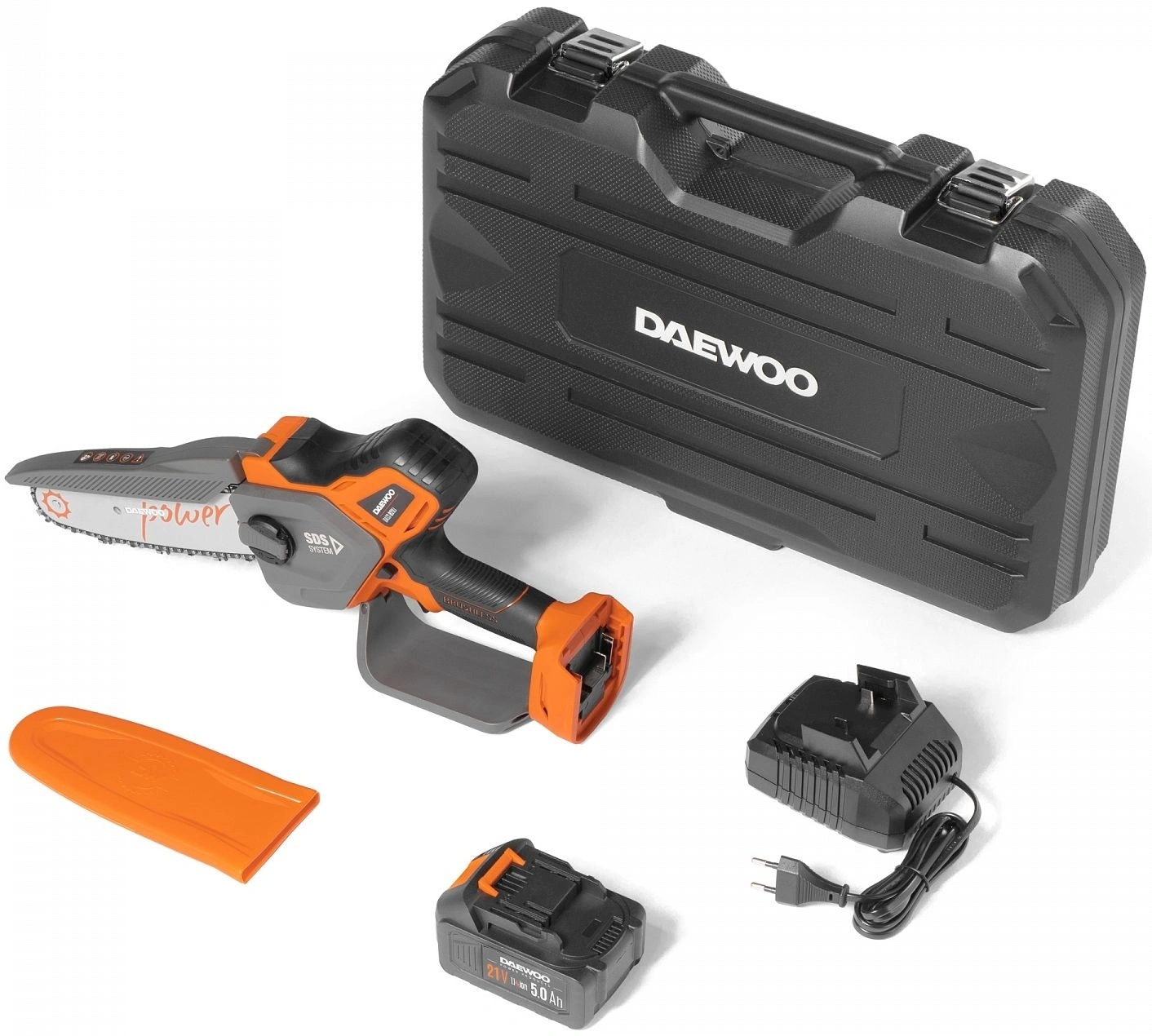 Цепная пила Daewoo DACS 821Li SET аккум. дл.шины:8" (20cm) 1аккум. 5Ач ЗУ — миниатюра 12