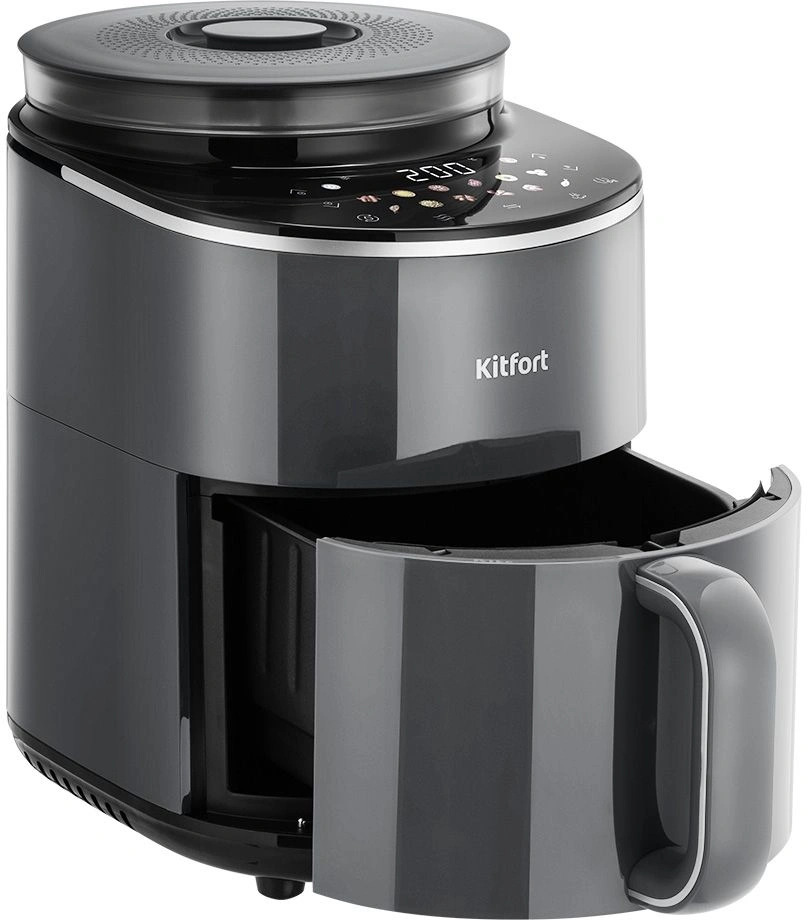 Аэрогриль Kitfort КТ-8155 4.5л 1500Вт серый — миниатюра 3