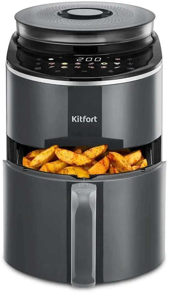 Аэрогриль Kitfort КТ-8155 4.5л 1500Вт серый — миниатюра 7