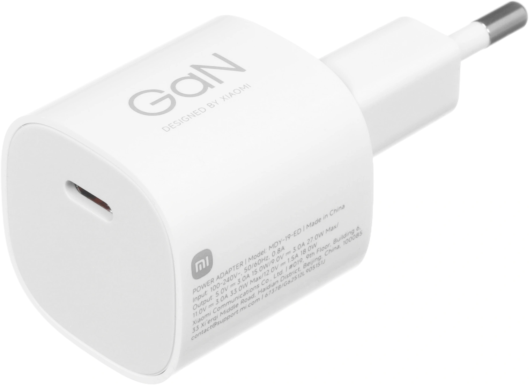 Сетевое зар./устр. Xiaomi MDY-19-ED 33W 3A (PD+QC) USB-C белый (BHR087LEU) — миниатюра 6