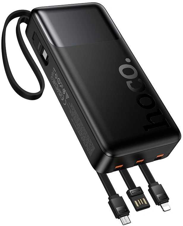 Мобильный аккумулятор Hoco J156A Founder 20000mAh QC3.0/PD3.0 22.5W 3A черный (62284) — миниатюра 3