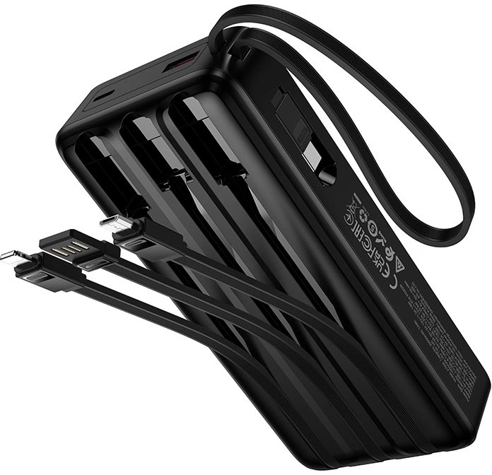 Мобильный аккумулятор Hoco J156A Founder 20000mAh QC3.0/PD3.0 22.5W 3A черный (62284) — миниатюра 6