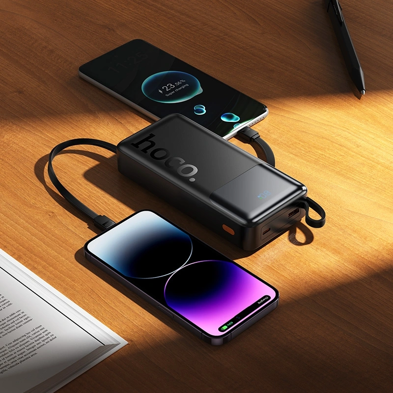 Мобильный аккумулятор Hoco J156A Founder 20000mAh QC3.0/PD3.0 22.5W 3A черный (62284) — миниатюра 7