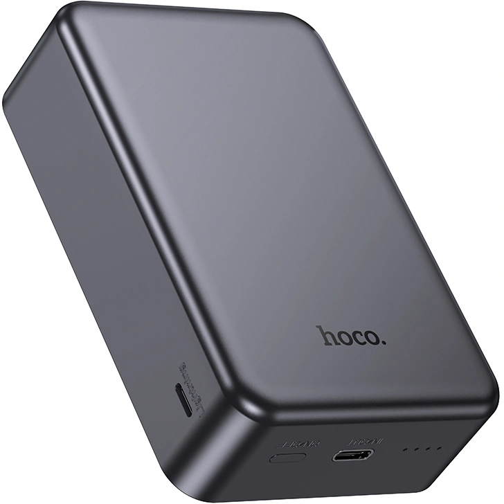 Мобильный аккумулятор Hoco J160 20000mAh 10W 3A беспров.зар. серый (64103) — миниатюра 4