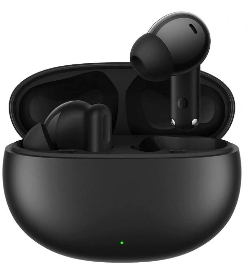 Гарнитура внутриканальные Realme Buds Techlife черный беспроводные bluetooth в ушной раковине (6975840261383) — фото 1