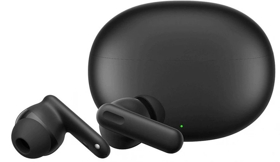 Гарнитура внутриканальные Realme Buds Techlife черный беспроводные bluetooth в ушной раковине (6975840261383) — миниатюра 3
