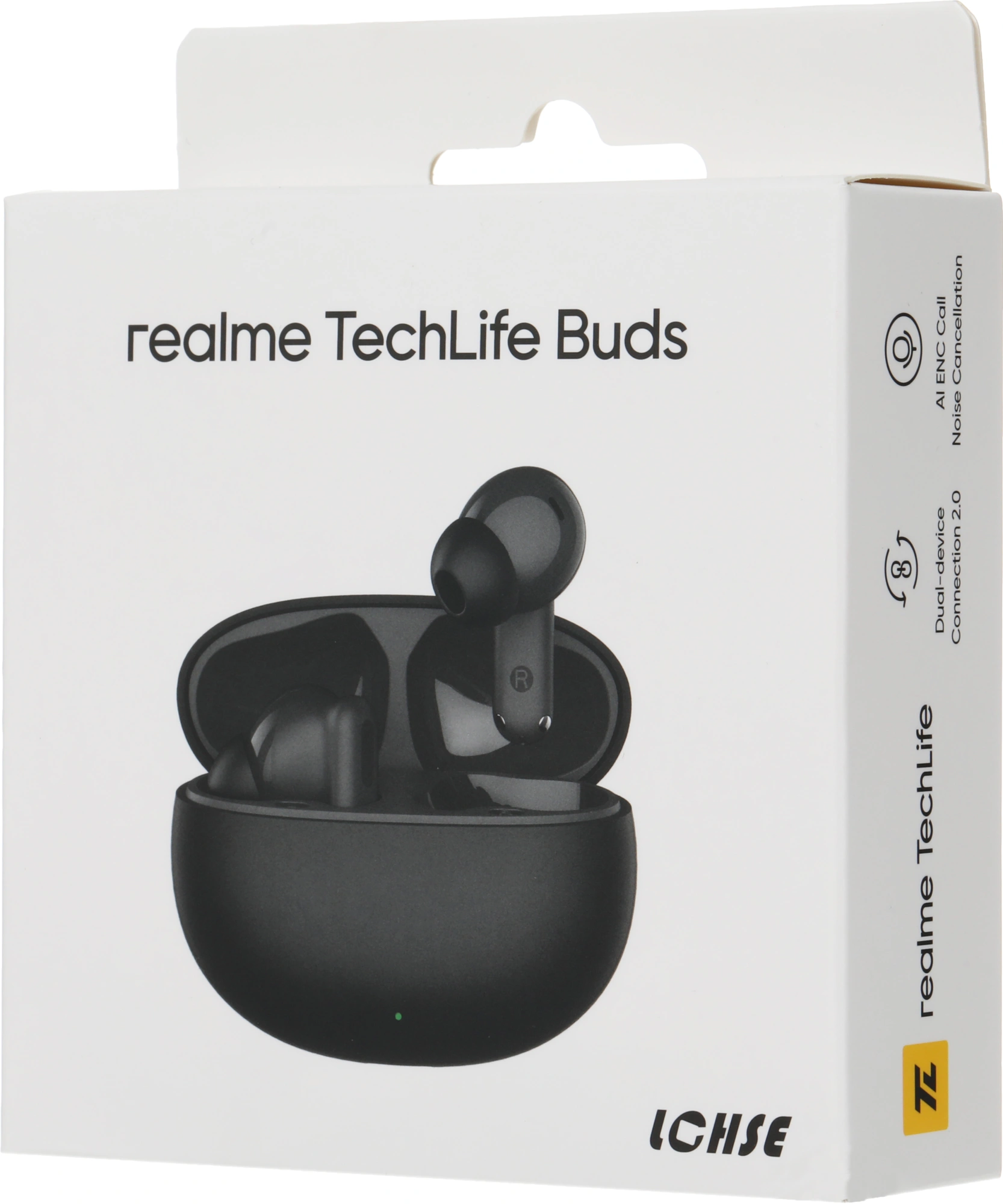 Гарнитура внутриканальные Realme Buds Techlife черный беспроводные bluetooth в ушной раковине (6975840261383) — миниатюра 8