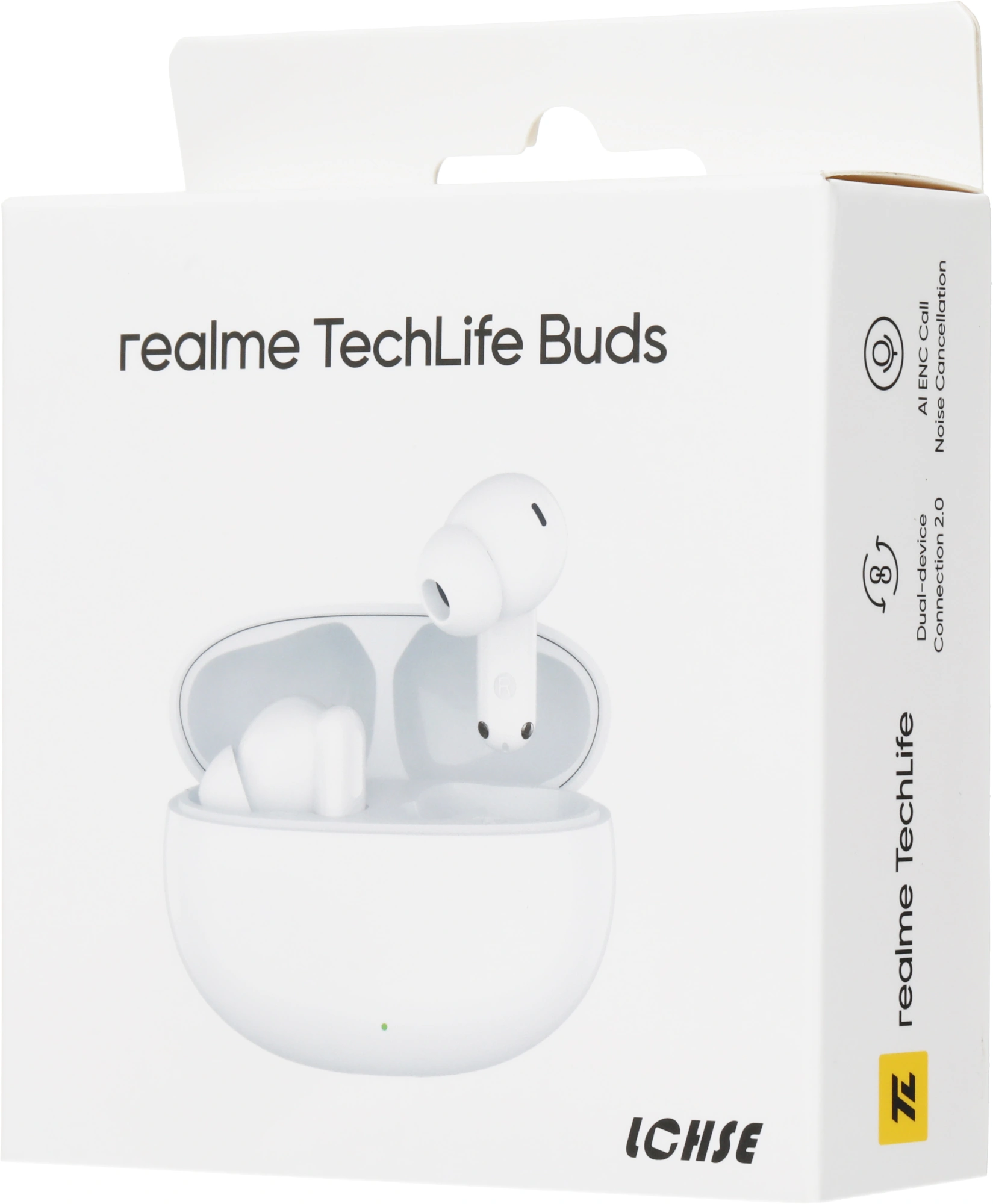 Гарнитура внутриканальные Realme Buds Techlife белый беспроводные bluetooth в ушной раковине (6975840261444) — миниатюра 8