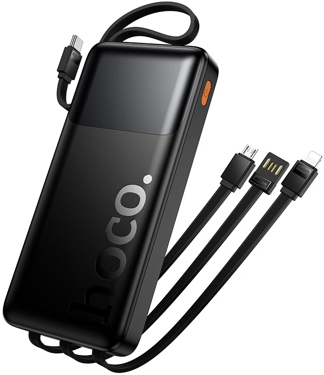 Мобильный аккумулятор Hoco J156 Founder 10000mAh QC3.0/PD3.0 22.5W 3A черный (62277) — миниатюра 4