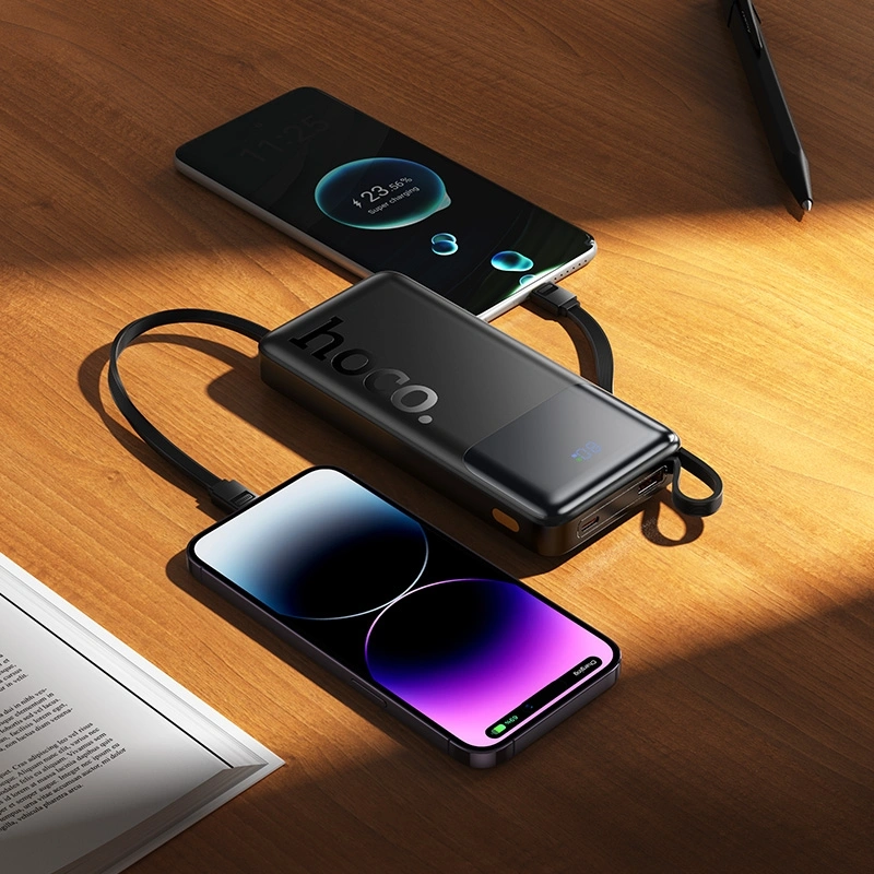 Мобильный аккумулятор Hoco J156 Founder 10000mAh QC3.0/PD3.0 22.5W 3A черный (62277) — миниатюра 7