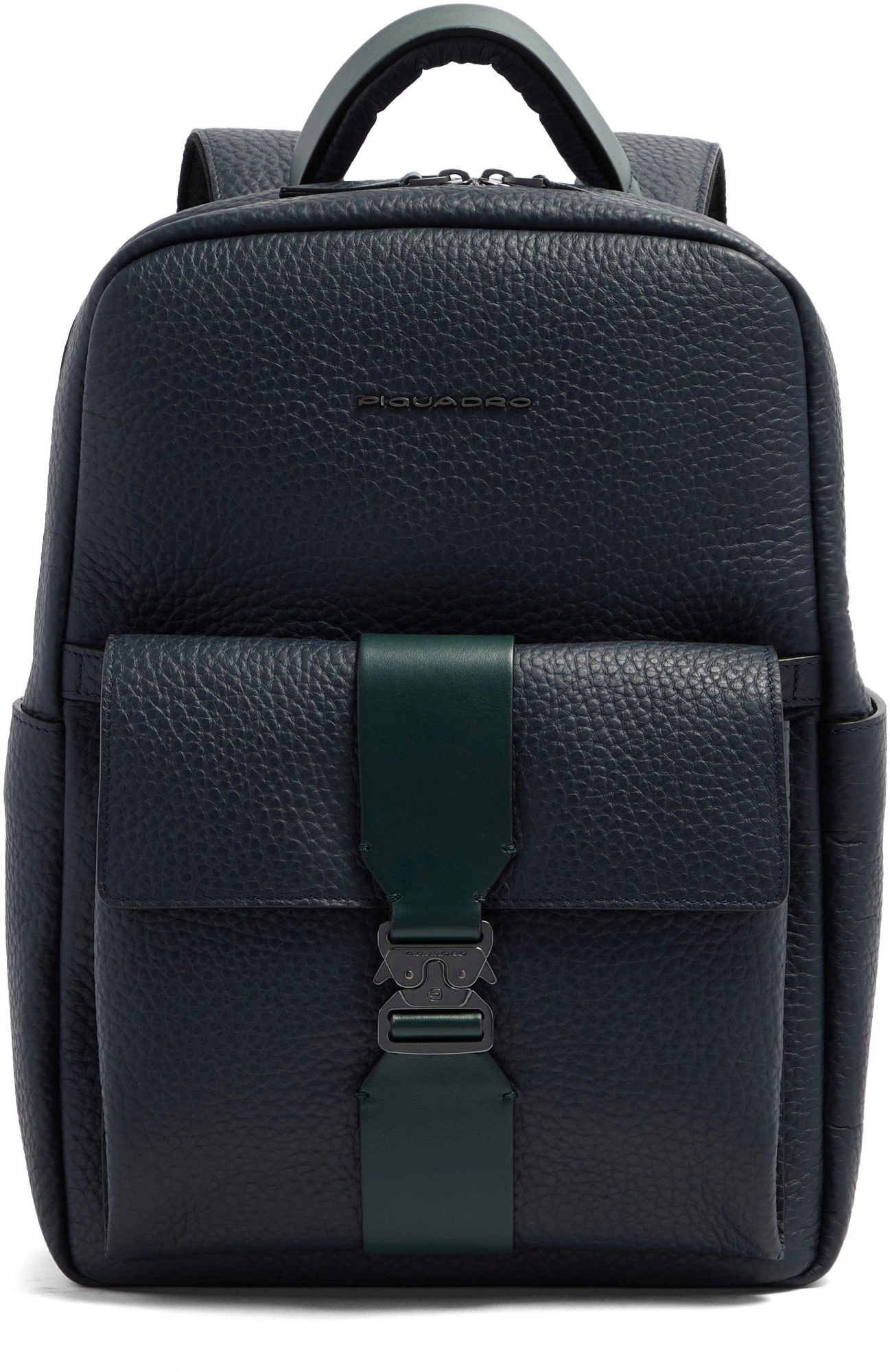 Рюкзак Piquadro Materia CA7262W151/BLUVE синий/зеленый натур.кожа