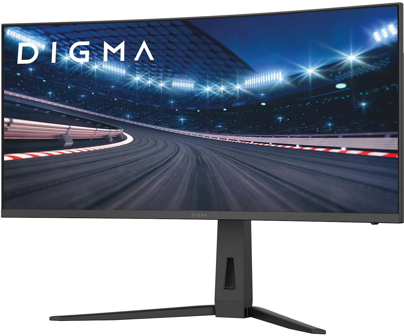 Монитор Digma 34" Overdrive 34A712Q черный VA LED 1ms 21:9 HDMI M/M матовая HAS Piv 450cd 178гр/178гр 3440x1440 200Hz DP UW 5.7кг — фото 1