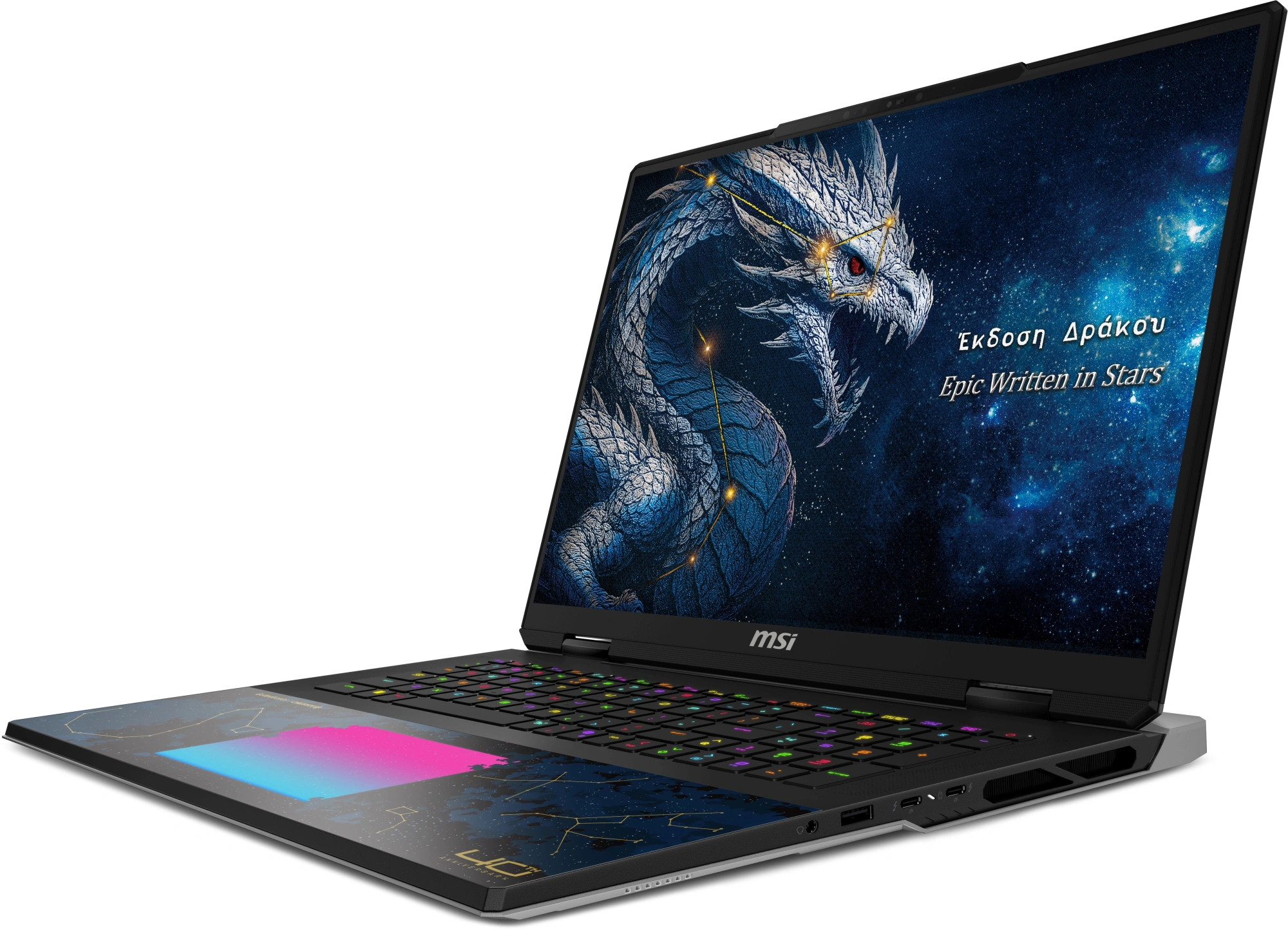 Ноутбук MSI Titan Dragon Edition 18 HX A2WJ-1251RU Core Ultra 9 290HX Plus 96Gb SSD4Tb NVIDIA GeForce RTX 5090 24Gb 18" IPS UHD+ (3840x2400) Windows 11 Home black WiFi BT Cam (9S7-1824D6-1251) — миниатюра 12