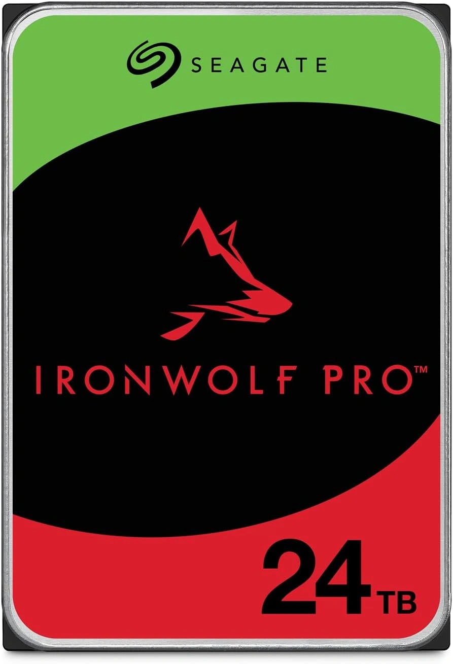 Диск HDD Seagate - IronWolf Pro, для системы хранения, SATA, 6 Гб/с, 3.5", 24 ТБ, 7200 rpm, 512MB, ST24000NT002