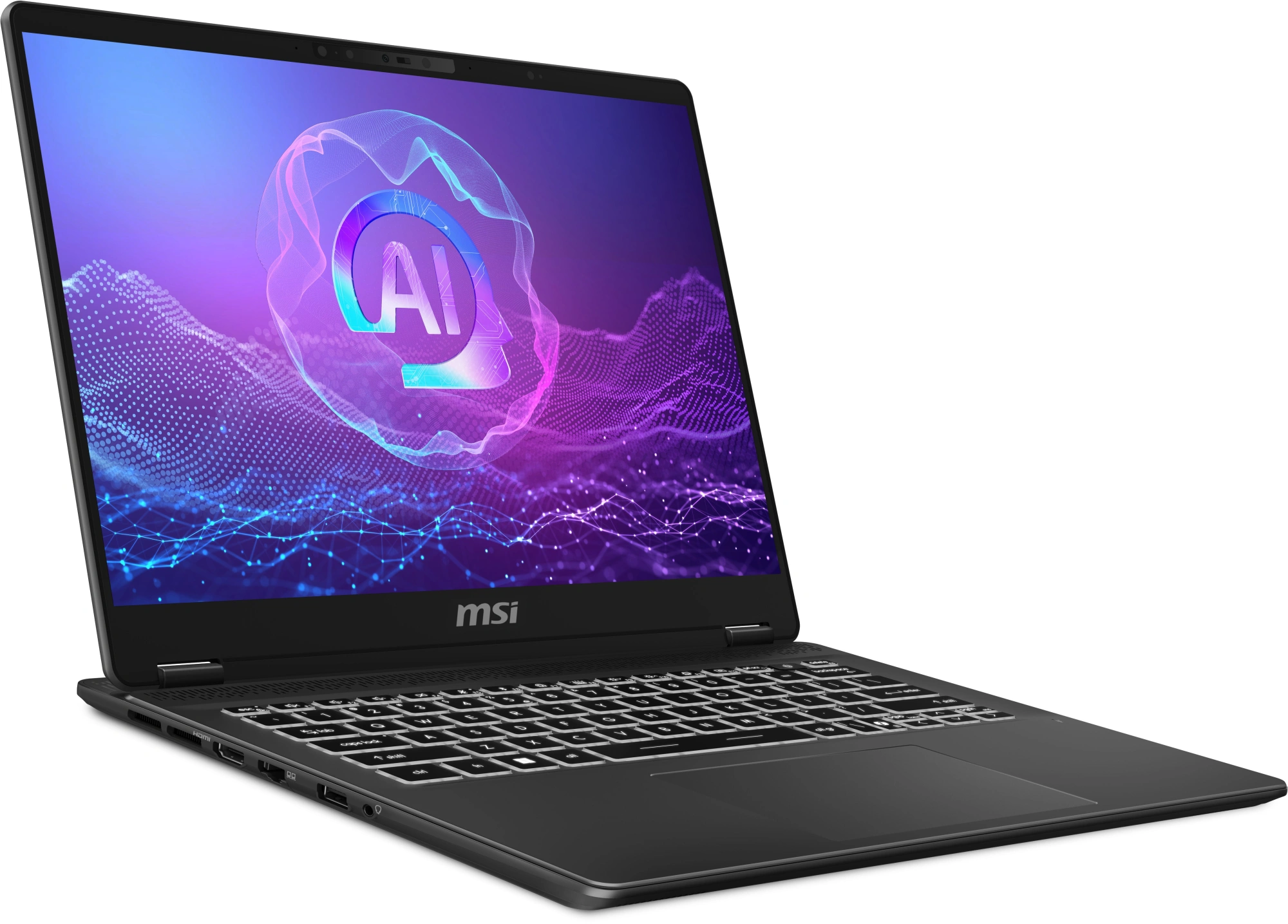 Ноутбук MSI Prestige 14 AI+ Evo C2VMG-052RU Core Ultra 5 226V 16Gb SSD1Tb Intel Arc 130V 14" IPS FHD+ (1920x1200) Windows 11 Home grey WiFi BT Cam (9S7-14N311-052) — миниатюра 3