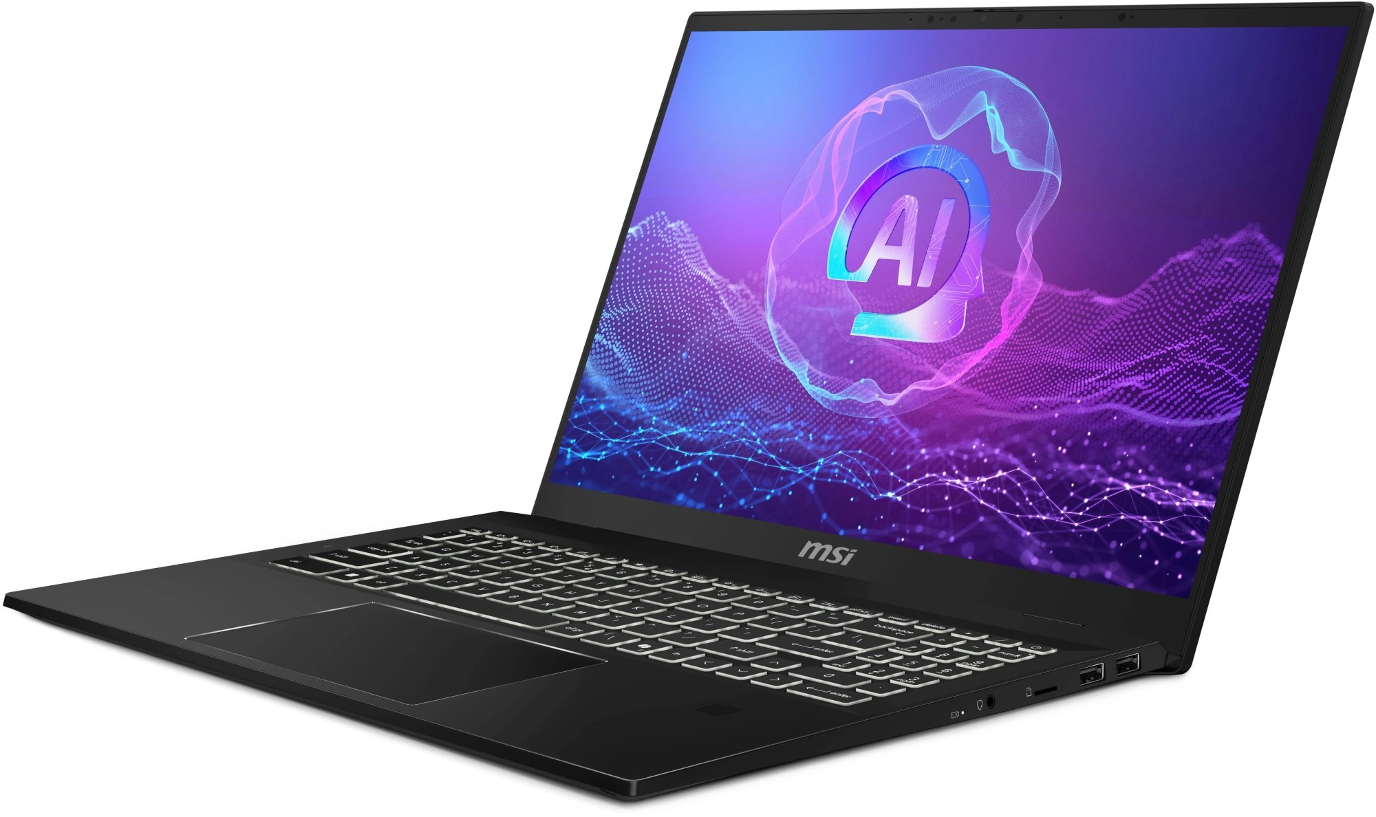 Ноутбук MSI Summit 16 AI Evo A2HMTG-057RU Core Ultra 7 255H 16Gb SSD1Tb Intel Arc 140T 16" IPS Touch QHD+ (2560x1600) Windows 11 Home black WiFi BT Cam (9S7-159531-057) — миниатюра 14