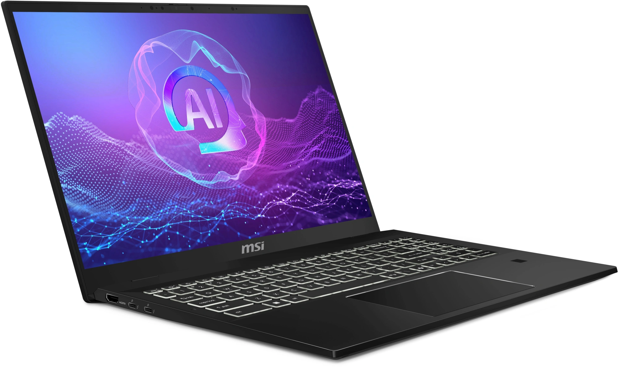Ноутбук MSI Summit 16 AI Evo A2HMTG-057RU Core Ultra 7 255H 16Gb SSD1Tb Intel Arc 140T 16" IPS Touch QHD+ (2560x1600) Windows 11 Home black WiFi BT Cam (9S7-159531-057) — миниатюра 2