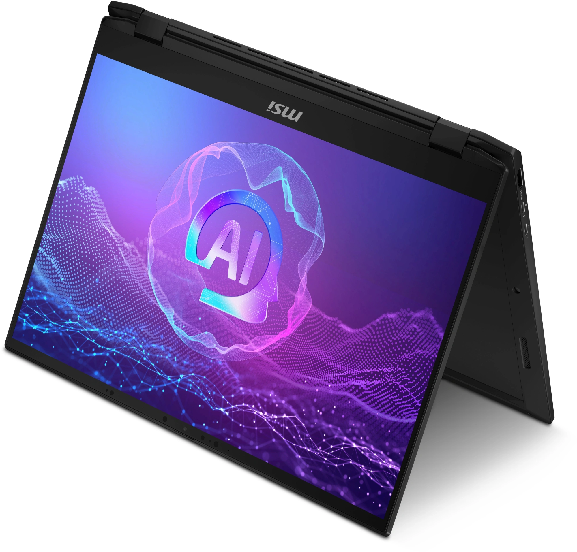 Ноутбук MSI Summit 16 AI Evo A2HMTG-057RU Core Ultra 7 255H 16Gb SSD1Tb Intel Arc 140T 16" IPS Touch QHD+ (2560x1600) Windows 11 Home black WiFi BT Cam (9S7-159531-057) — миниатюра 11