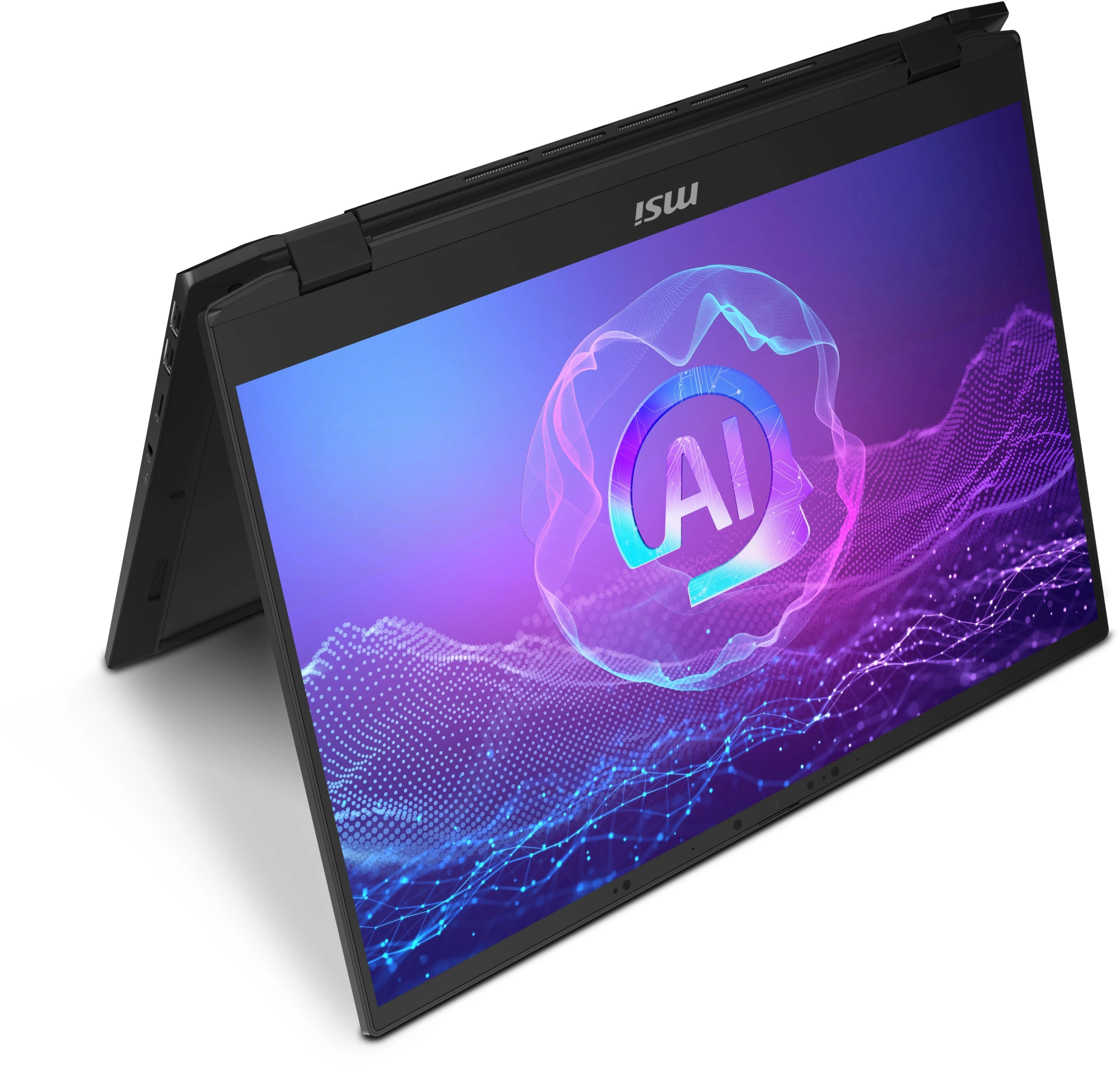 Ноутбук MSI Summit 16 AI Evo A2HMTG-057RU Core Ultra 7 255H 16Gb SSD1Tb Intel Arc 140T 16" IPS Touch QHD+ (2560x1600) Windows 11 Home black WiFi BT Cam (9S7-159531-057) — миниатюра 12