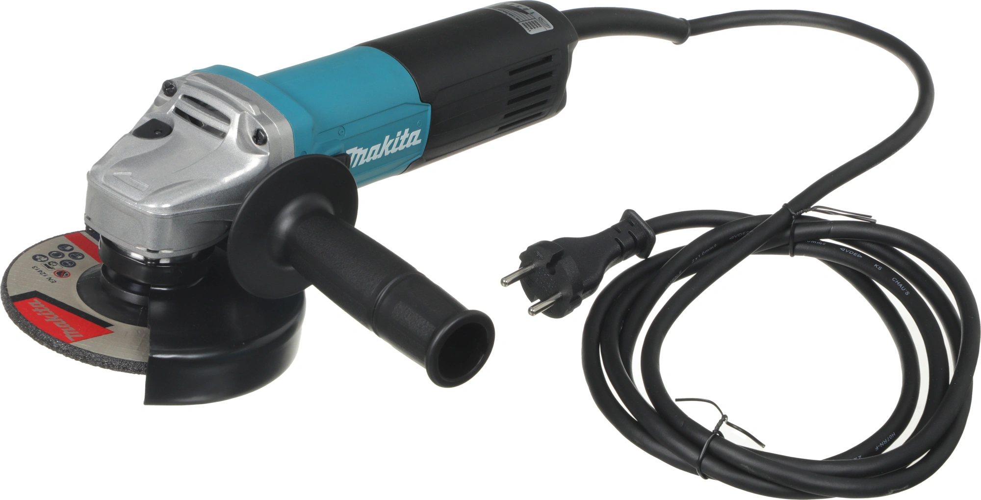 Углошлифовальная машина Makita GA5100 850Вт 11000об/мин рез.шпин.:M14 d=125мм — миниатюра 3