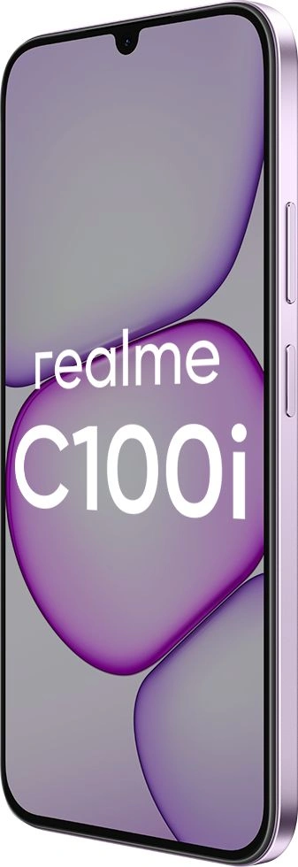 Смартфон Realme RMX5377 C100i 128Gb 4Gb фиолетовый моноблок 3G 4G 6.74" 720x1600 Android 16 32Mpix 802.11 a/b/g/n/ac NFC GPS GSM900/1800 GSM1900 — миниатюра 3