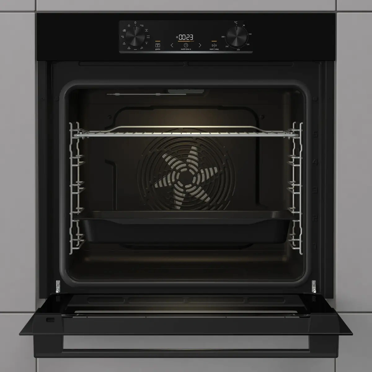 Духовой шкаф Электрический Gorenje BO6735E02BKOT черный — миниатюра 2