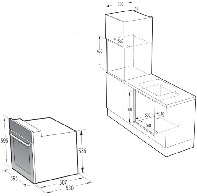 Духовой шкаф Электрический Gorenje BO6725E02ABGN черный — миниатюра 2