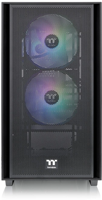 Корпус Thermaltake Versa H16 TG ARGB черный без БП mATX 4x120mm 2x140mm 1xUSB2.0 2xUSB3.0 audio bott PSU — миниатюра 2