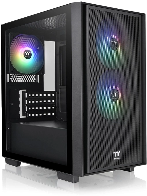 Корпус Thermaltake Versa H16 TG ARGB черный без БП mATX 4x120mm 2x140mm 1xUSB2.0 2xUSB3.0 audio bott PSU — миниатюра 5