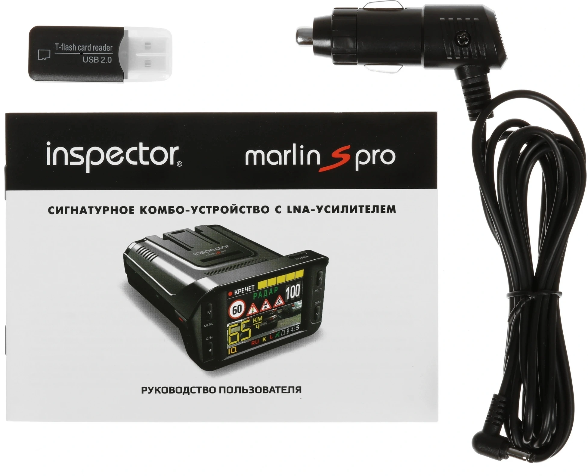 Видеорегистратор с радар-детектором Inspector MARLIN S PRO черный 1080x1920 1080p 130гр. GPS Ambarella A12A20 — миниатюра 4