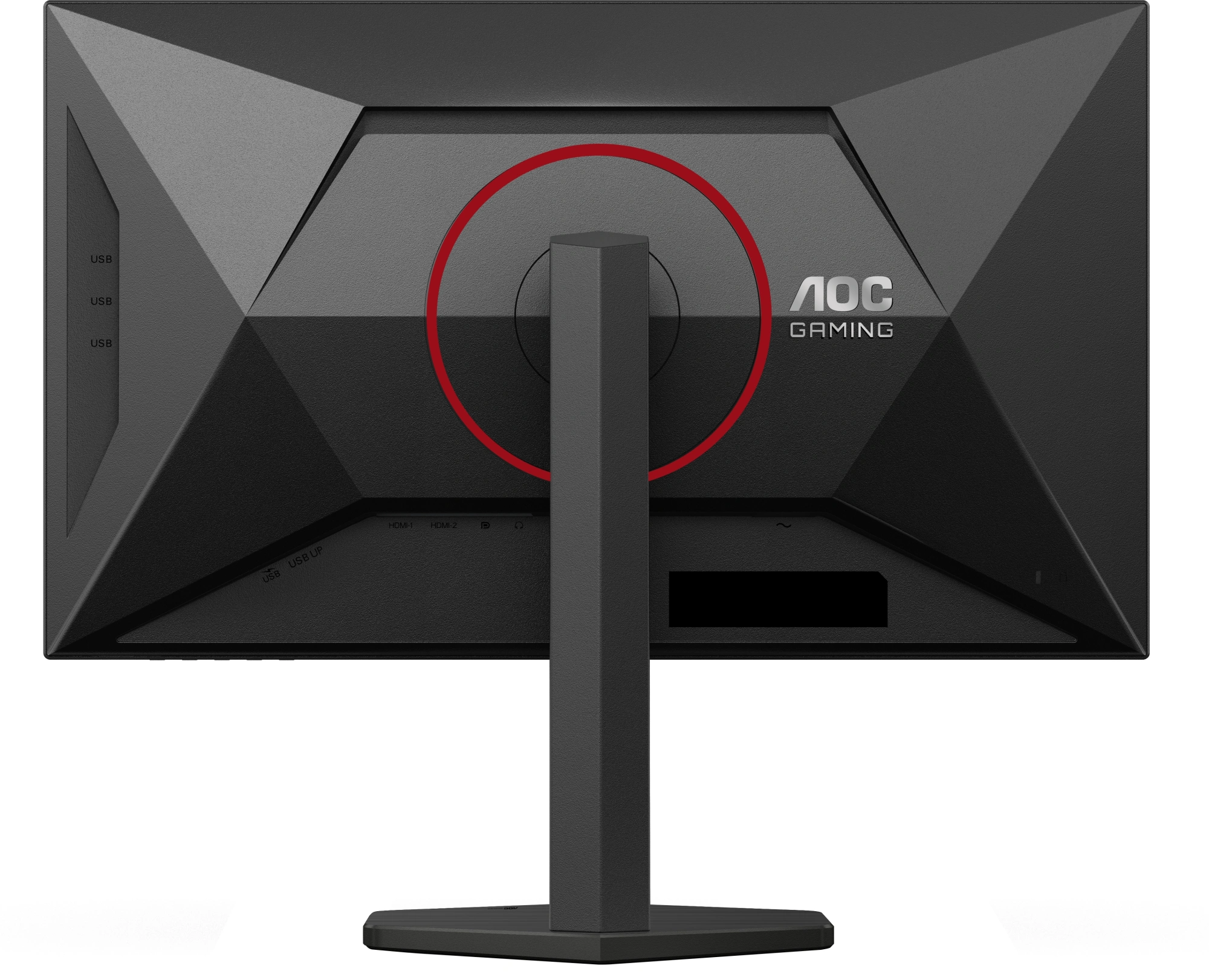 Монитор AOC 27" U27G4R черный/красный IPS LED 16:9 HDMI матовая HAS Piv 400cd 178гр/178гр 3840x2160 160Hz G-Sync DP 4K USB 6.35кг — миниатюра 5