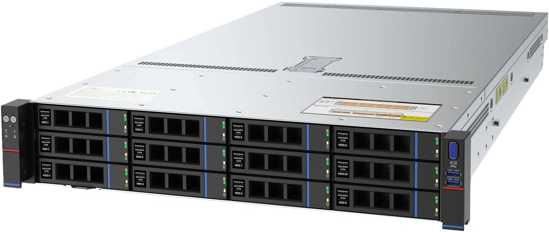 Сервер IRU Rock G2212P 2x6330 4x32Gb 9361-8I AST2500 2xGigEth 2x1600W w/o OS (2178392) — миниатюра 2